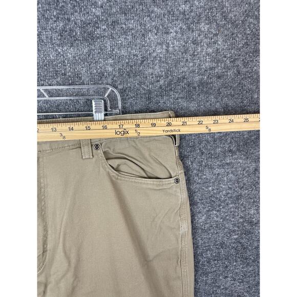 Duluth Trading Co Flex Fire Hose Pants Mens 40x34 Tan Straight Fit Workwear - Picture 4 of 12